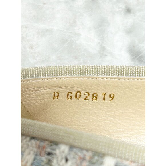 Chanel Interlocking CC Logo Multicolor Pastel Tweed Ballet Flats - Sz EU40 (9.5) - Picture 8 of 8